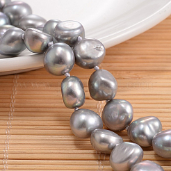 Natural Pearl Nuggets Beaded Necklace&nbsp;NJEW-P126-B-01D-01