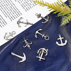 8Pcs 8 Styles 304 Stainless Steel Links Connectors&nbsp;STAS-UN0021-25AS