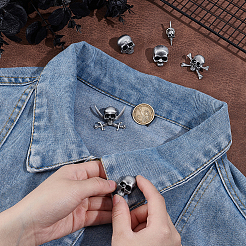 6Pcs 6 Styles Alloy Lapel Pin Backs for Backpack Clothes&nbsp;JEWB-UN0002-70