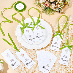 2 Sets Rectangle Paper Wedding Chair Hanging Seat Reserved Sign&nbsp;AJEW-CN0006-24