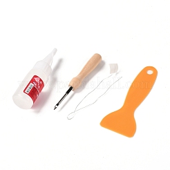 DIY Cotton Cup Mat Punch Needle Kits&nbsp;DIY-K032-40E