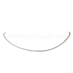 2MM 304 Stainless Steel Cable Chain Singapore Chain Necklaces for Women&nbsp;NJEW-JN05559