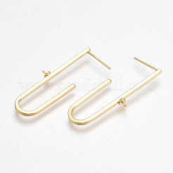 Brass Stud Earring Findings&nbsp;KK-T038-234G