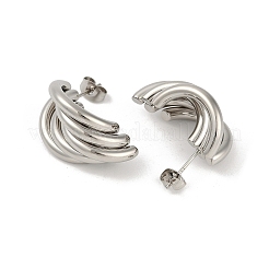 201 Stainless Steel Stud Earrings for Women&nbsp;EJEW-F345-02P