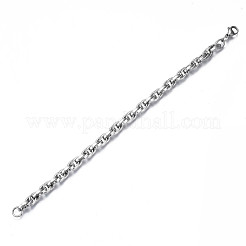 Non-Tarnish 201 Stainless Steel Rope Chain Bracelet&nbsp;BJEW-S057-82