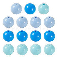 15Pcs 3 Colors Opaque Acrylic Beads&nbsp;MACR-TADJ0001-11