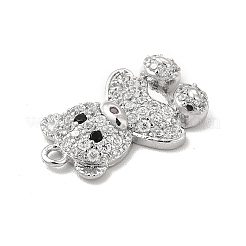 Brass Micro Pave Cubic Zirconia Pendants&nbsp;KK-P230-02P