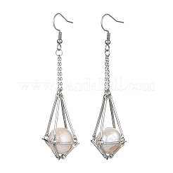 Brass Earring Hooks with Tray&nbsp;EJEW-JE05582-02