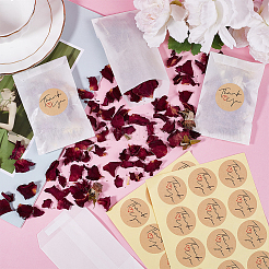 120Pcs Flat Translucent Glassine Waxed Paper Treat Bags Cookie Bags&nbsp;STIC-CP0001-11D