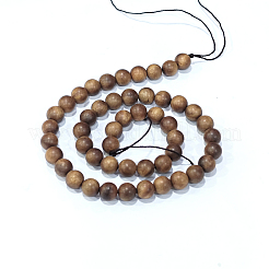 Natural Sandalwood Beads Strands&nbsp;WOOD-F008-02-B