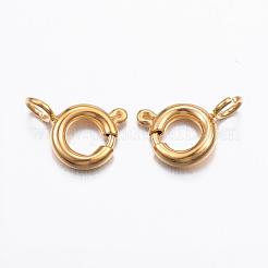 Ion Plating(IP) 304 Stainless Steel Spring Ring Clasps&nbsp;STAS-P163-15G