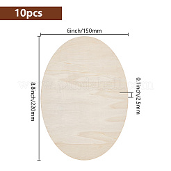 Unfinished Beech Wooden Blank Slices&nbsp;WOOD-WH0124-47A