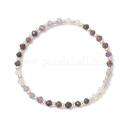 Dyed Natural Malaysia Jade & Synthetic Hematite Beaded Stretch Bracelets for Women&nbsp;BJEW-JB13069-04