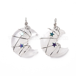 Natural Quartz Crystal Pendants&nbsp;G-B023-01P-08