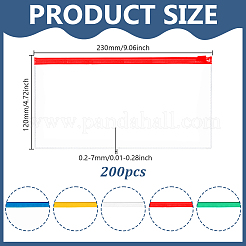 Transparent Waterproof PVC File Pockets&nbsp;OFST-WH0004-181