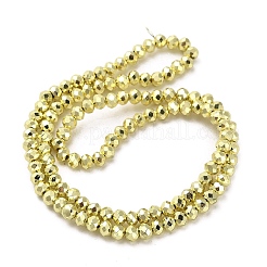 Electroplate Glass Beads Strands&nbsp;EGLA-D030-15B-03