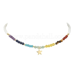 304 Stainless Steel Star Pendant Necklace&nbsp;NJEW-TA00102