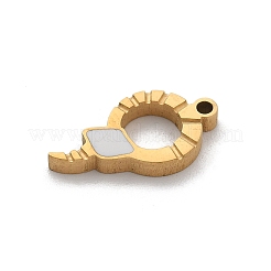 304 Stainless Steel Enamel Pendants&nbsp;STAS-L281-005G