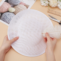 Linen Mini Hat Fascinator Base&nbsp;AJEW-WH0561-32B