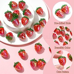 20Pcs 2 Colors UV Plating Transparent Acrylic Beads&nbsp;FIND-CJ0005-26