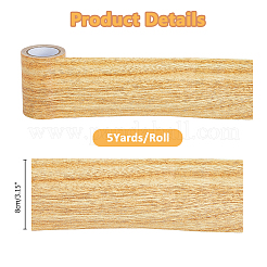 PE Imitation Wood Grain Adhesive Tape&nbsp;AJEW-WH0270-222F