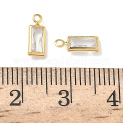 Brass with Cubic Zirconia Pendants&nbsp;KK-Z136-12G-01