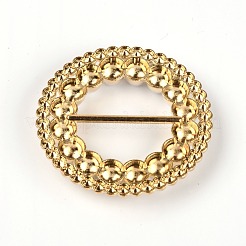 Flat Round Alloy Rhinestone Buckles&nbsp;PALLOY-WH0086-37