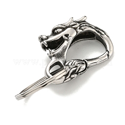 Tibetan Style 316 Surgical Stainless Steel Fittings with 304 Stainless Steel Key Ring&nbsp;FIND-Q101-19AS