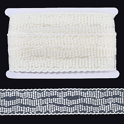10Yards Polyester Embroidery Mesh Flower Lace Ribbon&nbsp;OCOR-GF0005-41B