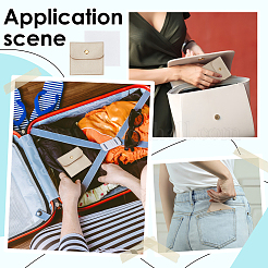 12Pcs PU Leather Jewelry Envelope Pouches Gift Bags with 12Pcs Square Eyeglass Cleaning Cloth&nbsp;ABAG-NB0002-35A