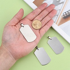 Tarnish Resistant 201 Stainless Steel Stamping Blank Tag Pendants&nbsp;STAS-O044-P122
