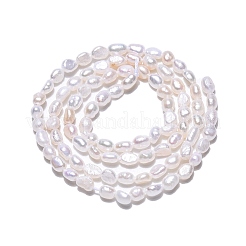Natural Cultured Freshwater Pearl Beads Strands&nbsp;PEAR-N014-03F-01