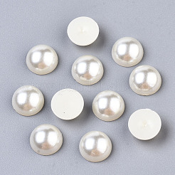 ABS Plastic Imitation Pearl Cabochons&nbsp;SACR-S738-10mm-Z24