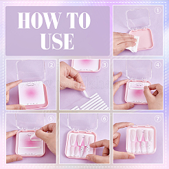 24Pcs 3 Colors Plastic Nail Art Tool Boxes&nbsp;DIY-PH0034-10