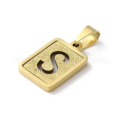304 Stainless Steel Alphabet Pendants&nbsp;STAS-S152-01G-S