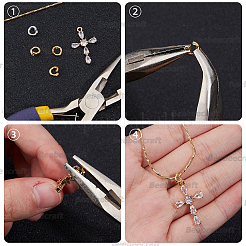 6Pcs 2 Colors 925 Sterling Silver Locking Jump Ring&nbsp;STER-BBC0008-70C-G