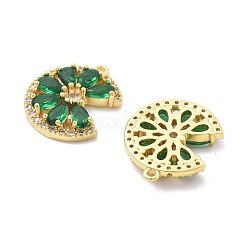 Brass Micro Pave Cubic Zirconia Pendants&nbsp;KK-B134-33G