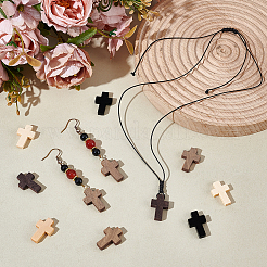 200Pcs 5 Colors Wooden Pendants&nbsp;WOOD-UN0001-13