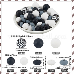 100Pcs Silicone Beads&nbsp;SIL-SP0001-21B