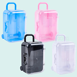 4Pcs 4 Colors Luggage Cases Plastic Candy Gift Storage Boxes&nbsp;CON-CN0001-10