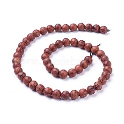 Wood Beads Strands&nbsp;X-WOOD-F008-03-C