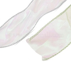 3 Rolls 3 Colors Fishtail Yarn Iridescent Ribbon for Bowknot Making&nbsp;OCOR-TA0004-11C