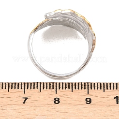 304 Stainless Steel Cuff Open Rings&nbsp;RJEW-Z137-05GP-04