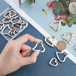 16Pcs 2 Style Alloy Spring Gate Rings&nbsp;FIND-WR0001-93