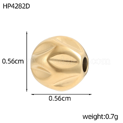 304 Stainless Steel Beads&nbsp;STAS-OY017-53G