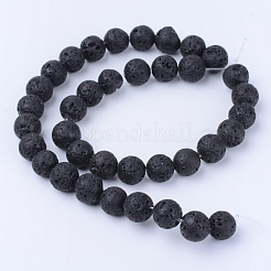 Natural Lava Rock Beads Strands&nbsp;X-G-Q462-4mm-24