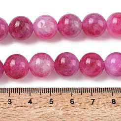 Dyed Natural Malaysia Jade Beads Strands&nbsp;G-G021-01D-12
