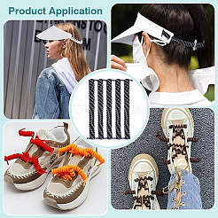 Polyester & Rubber Latex Thread Spring Shoelaces&nbsp;DIY-WH0723-030C