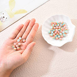 50Pcs Transparent Stripe Resin Beads&nbsp;RESI-YW0001-02D