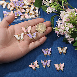 30Pcs 3 Colors Alloy Enamel Connector Charms&nbsp;ENAM-CA0001-91